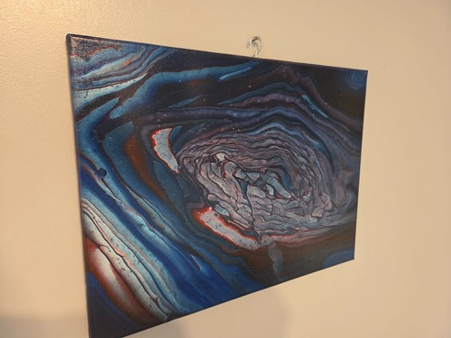 Original acrylic pour - acrylic, painting