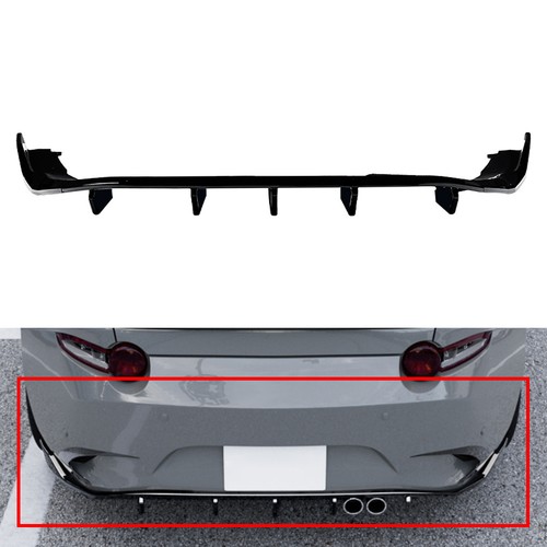 Glossy black rear - black, bumper