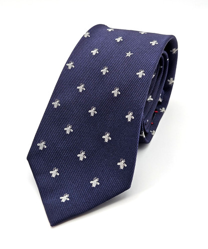 Gucci mens navy - navy, silk