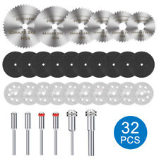 32x Cutting Wheels for Dremel Rotary Tool Diamond Cutting Disc HSS Saw Blades