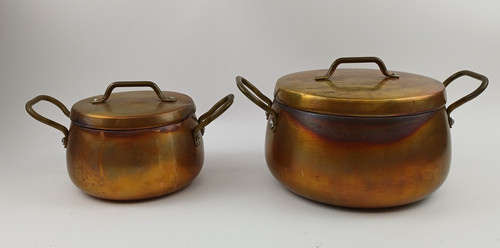 Pair vintage copper - of,