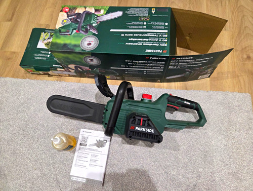 Parkside 20v cordless chainsaw - 20v,