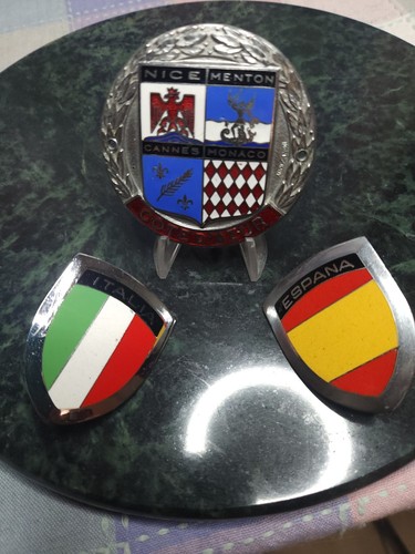 Lot vintage enamel - 3, car