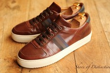 Russell & Bromley Brown Leather Trainers Shoes Men's UK 7 US 8 EU 41