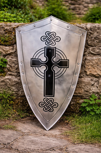 Medieval knight shield - knight, with