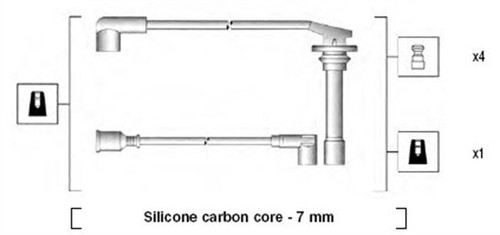 New ignition cable kit - new,
