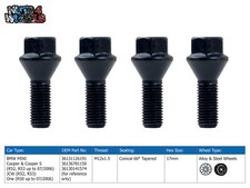 4 X Black OEM Style Wheel