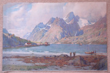 'In the mountains' By A Heaton Cooper.  (Maybe Norway )?
