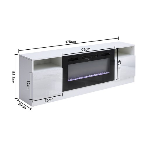 Electric fireplace with - electric,