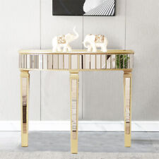 Demilune Mirrored Console