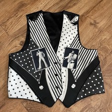 Elvis Presley Vest Black White
