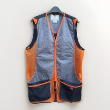 Beretta Silver Pigeon Shooting Vest Men’s 2XL Black/Orange Mesh Skeet Clay Italy