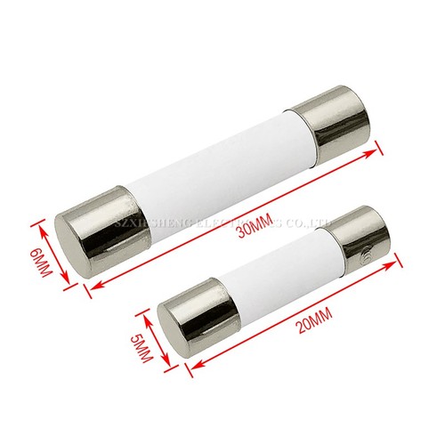 10pcs ceramic tube - tube, fuse