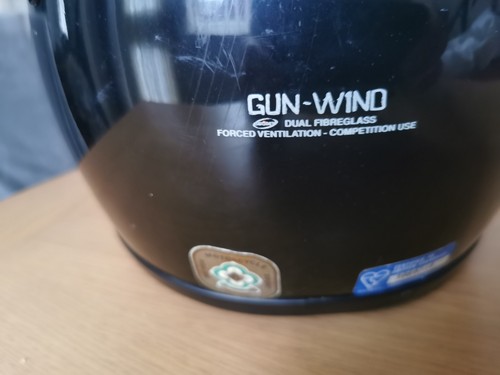 Full face crash helmet used - face,