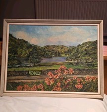 Antique Oil Painting Rydal