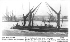 PAMLIN PRINTS POSTCARD OLD ROCHESTER RIVER MEDWAY 1895  UNUSED VERY GOOD