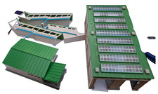 N Gauge Buildings -  Assorted Kato Buildings and parts