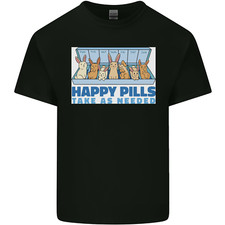 Bunny Rabbit Happy Pills Antidepressant Mens Light Cotton T-Shirt
