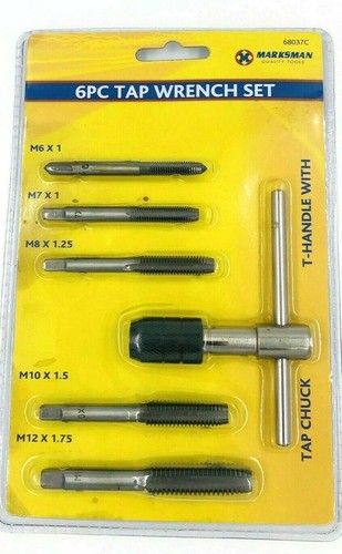 6pce tap wrench chuck set - &,