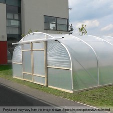 18FT Wide Commercial Poly Tunnel Garden Polytunnel Polythene Plastic Cover