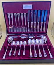 Vintage Beautiful Silver Plated VINERS HOUSLEY 24 pc Cutlery Set With Case VGC 