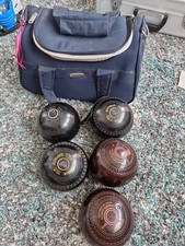 Job Lot Of 5 bowls, 2× Almark Sterling  size 4m, 2× Eclipse & 1 Thomas Taylor 