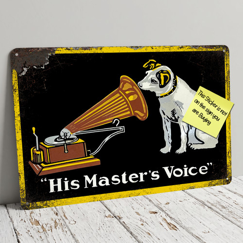 His master voice nipper dog - master's,