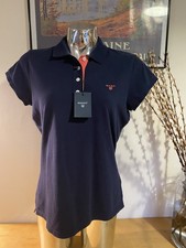 GANT Women's Seasonal Essential Embroidered Shield Polo Shirt UK 14 XL BNWT