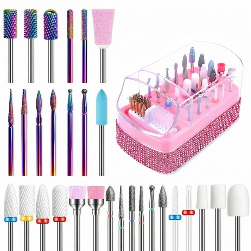 30pcs nail drill bits set - 30pcs, with