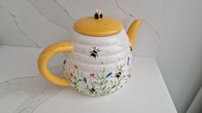 Bee Floral Teapot Hand painted