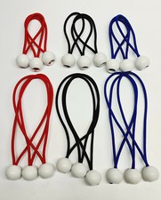 10x Ball Bungee Elastic Bungee Tent Boat Tie Loop Shock Cords Rope Easy Fix Ties