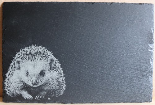 Engraved slate table place mat - slate,