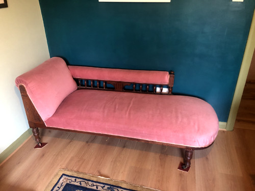 Antique victorian chaise - antique,