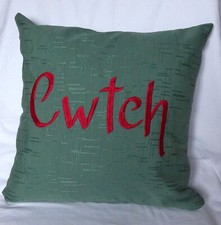 Cwtch , Welsh, Embroidered