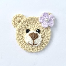 CROCHET Teddy Bear Applique, 1