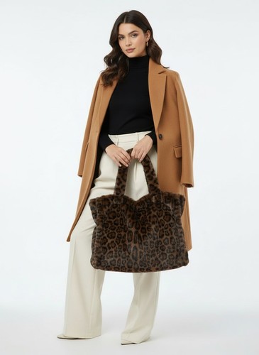 Women designer fluffy - fluffy, tote