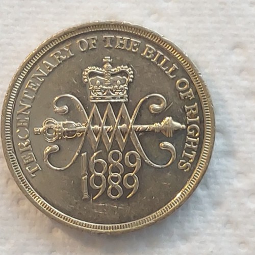 1989 bill rights 2 coin - bill, £2