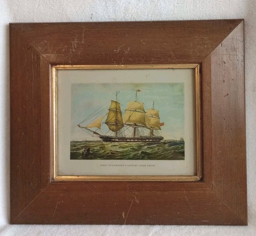 Antique print windsor castle - print,