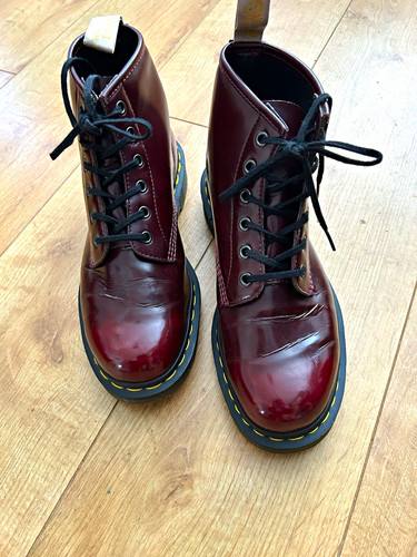 Martens vegan cherry - vegan, red