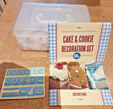 Cake And Cookie Decoration Set with instructions and storage box  100 Pieces New