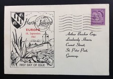 1961 herm island europa - island, set