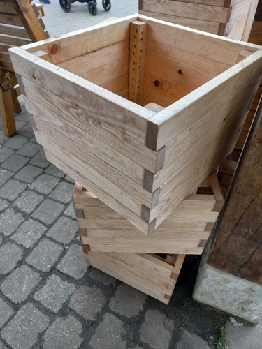 Wooden planters square from - wooden,
