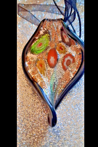 Murano style black - black, glass
