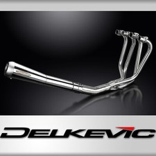 Honda CB650 650C SOHC 79-84 Polished Stainless Exhaust 4-1 Reverse Cone Silencer