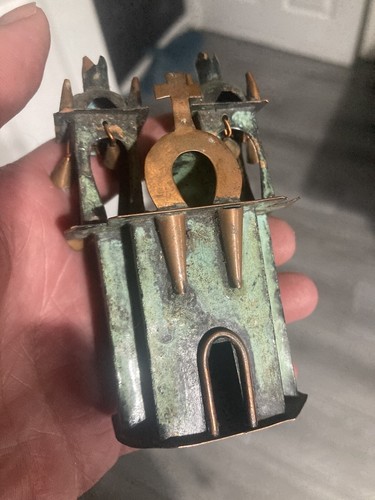 Vintage peruvian copper church - vintage,
