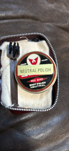 Vintage red bird shoe shine - bird,