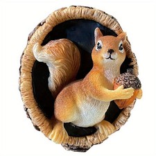 Resin Squirrel Sculpture