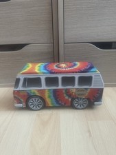 Vintage Hippy Rainbow Retro Metal Tin VW Dub Camper Van Volkswagen Style Empty