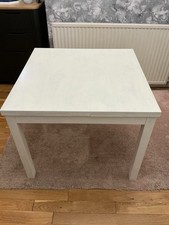 Painted IKEA BJURSTA Extending Table.
