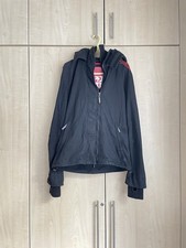Windbreaker Jacket Superdry Black Large Windcheater Coat Hooded Full Zip
